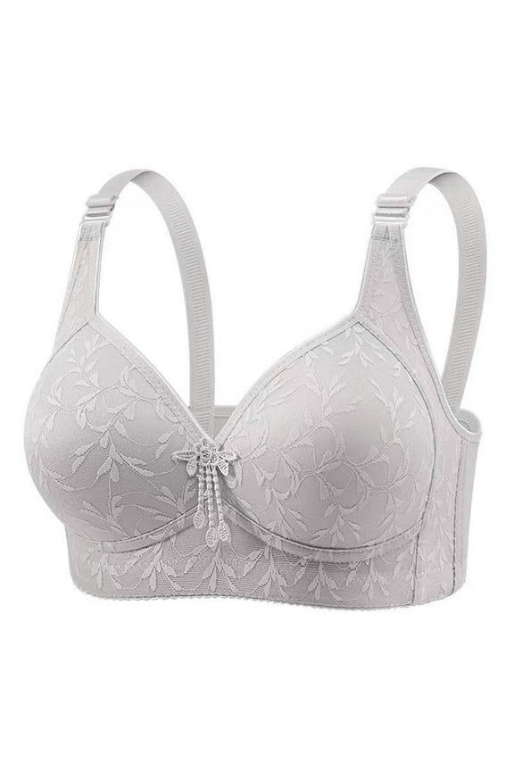 Padded Plus Size Push up Bra for Women Lace Underwire Full Cup Bralettes Support Adjustable Straps Lingerie