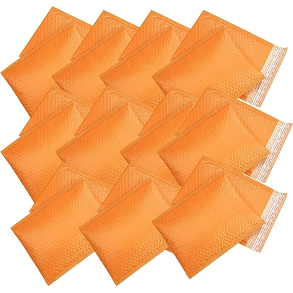 Padded Poly Mailers 13x10 inch Bubble Mailer Envelopes Small Packaging Mailing Envelope Bags Shipping Bag Bulk Pack Self Seal Package Mail Packing Business Supplies,orange 25-Pack