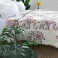 thumbnail image 1 of Padded Quilt Fiber Sheets, Sofa Bed, Summer Cool, Skin-Friendly Quilt Sheets, Double Plant Floral Quilt Sheets, Blankets, Sofa Cushions, Blankets, 1 of 9