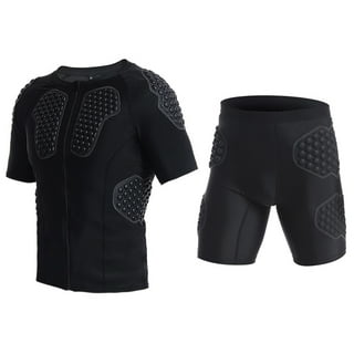 HAIYUE Men's Protective Compression Classic Long Sleeve Padded
