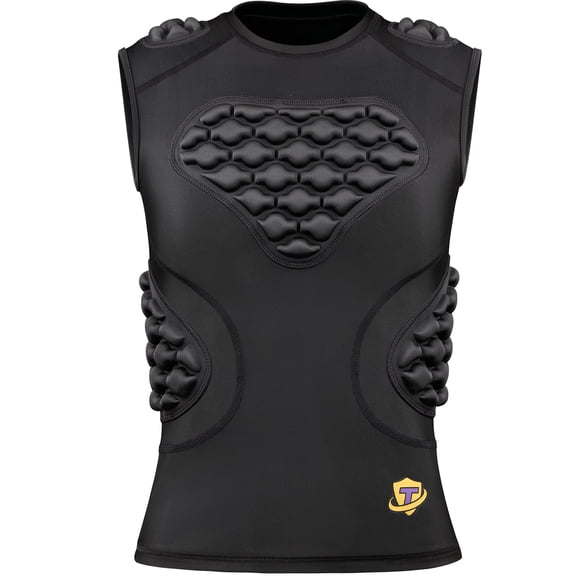 Padded Shirt Vest Rib Chest Protector Football Baseball