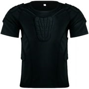 Padded Shirts Short Sleeve Compression Protective T Shirt Youth Protective Gear Football Baseball Hockey