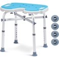 Padded Shower Chair 400lbs with Large Seat, Heavy Duty Shower Stool