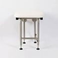 thumbnail image 1 of Padded Shower Seat with Legs, ADA Heavy Duty Shower Chair for Inside Shower 400lbs, 304 Stainless Steel | Shower Chair for Elderly and Disabled | Folding Shower Seat Wall Mounted, 16”x16”, 1 of 6