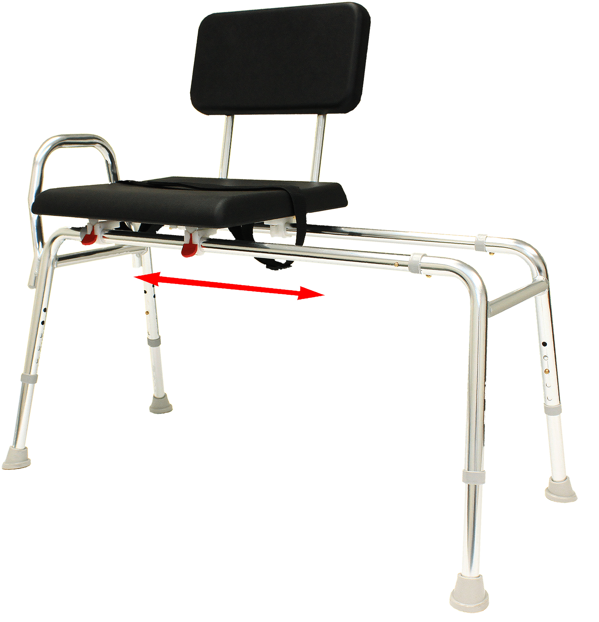 Padded Sliding Bath Transfer Bench 77191 Extra Long Base Length 48