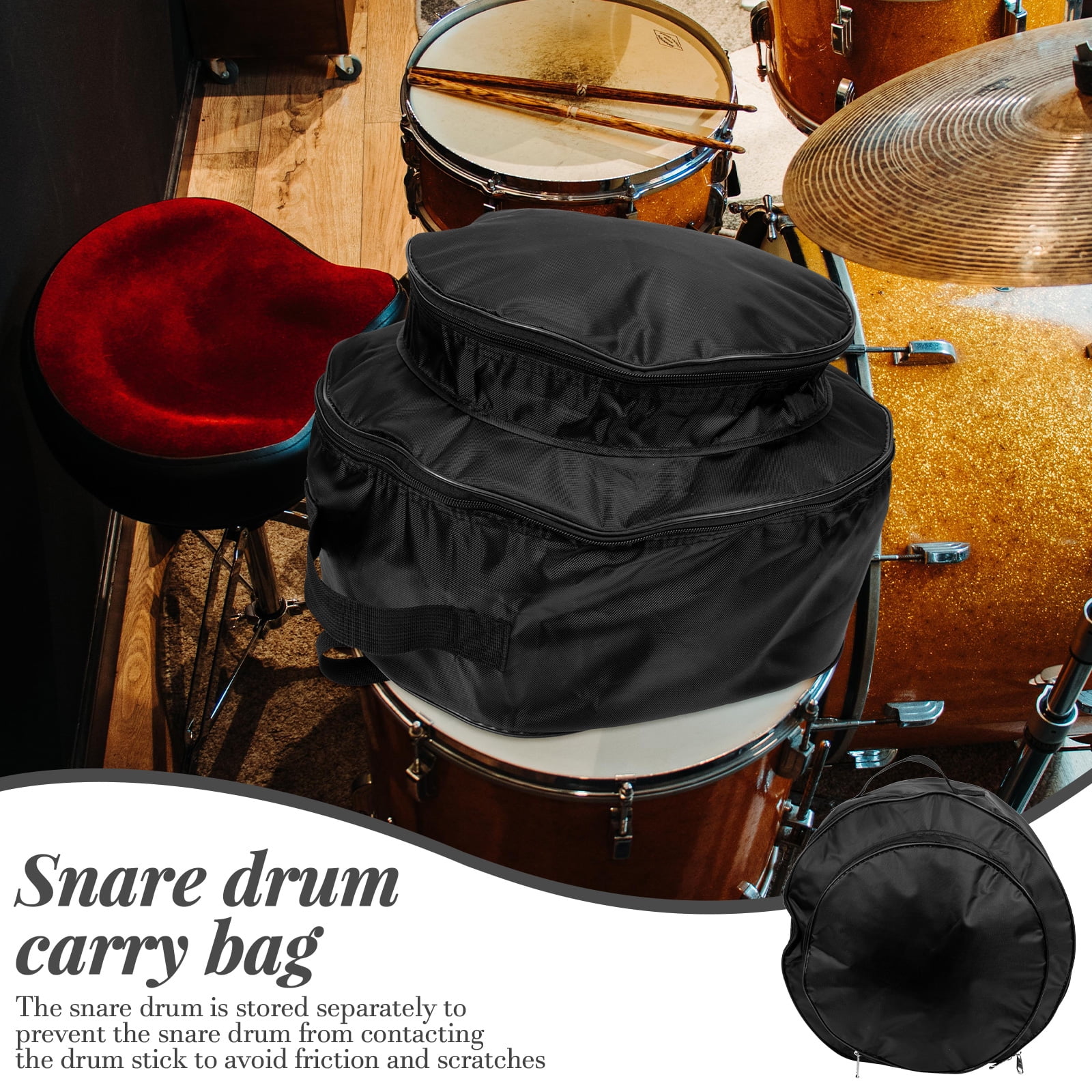 Padded Snare Drum Bag Waterproof Oxford Cloth Snare Drum Case Snare Drum Backpack
