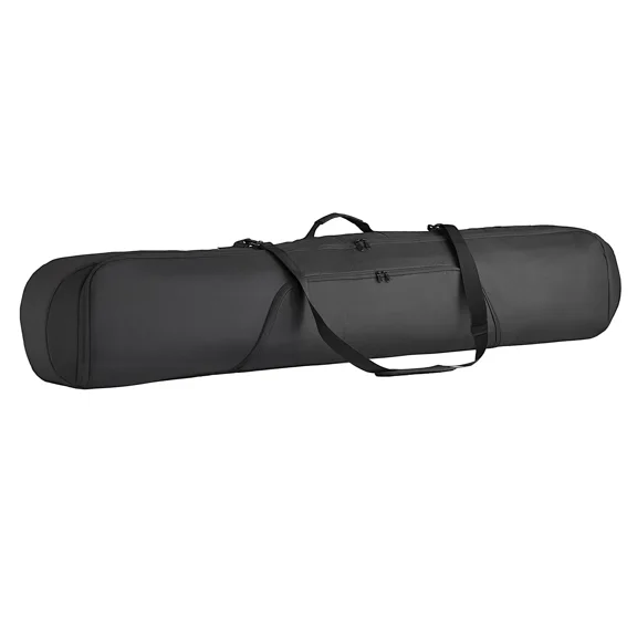 Padded Snowboard Bag for Air Travel,Fits Up to 65 inches,Waterproof 600D Oxford Fabric,Adjustable Straps,Ideal for Skis,Poles,Goggles,Gloves,Helmet,and Boots (Black)