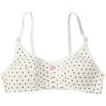 thumbnail image 1 of Padded Sports Bra Girls Sports Training Bras Cotton Wireless Cute Printed Soft Padded Bralette for Teens Sport Bras for Girls White 36, 1 of 4