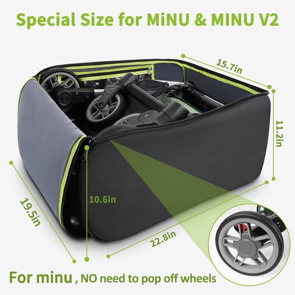 Padded Stroller Bag Compatible with UPPAbaby Minu