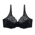 thumbnail image 1 of Padded T Shirt Bras for Women Women's Lace Ultra Thin Large Size Bra European And American Solid Color Sexy Bra Underwire T-shirt Bra Padded Bralettes for Women Sexy, 1 of 2