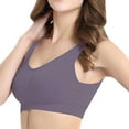 thumbnail image 1 of Padded T Shirt Bras for Women Women's Solid Daily Casual Double Layer Seamless Sports Back Support Large Bra Underwire T-shirt Bra Padded Bralettes for Women Sexy, 1 of 5