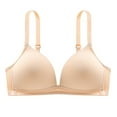 thumbnail image 1 of Padded T Shirt Bras for Women Women's Traceless And Steel Rimless Adjustable Shoulder Strap Thin Sexy Bra Underwire T-shirt Bra Padded Bralettes for Women Sexy, 1 of 4