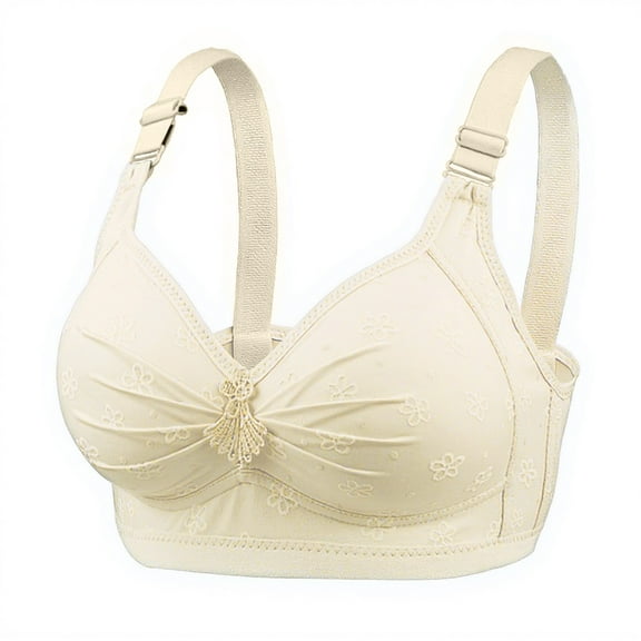 Padded T Shirt Bras for Women Push Up Comfort Underwire Brassiere Complexion 40