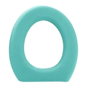Padded Toilet Seat, Soft over Plastic Core Seat, Secure Hinges, Easy Clean, Round, Household Toilet Seat Cushion All Year Round Universal Toilet Seat Ring Adhesive Foam High Foam Toilet Seat