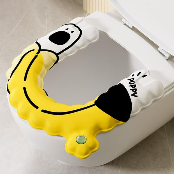 Padded Toilet Seats Waterproof Soft-Pad Toilet Seat Ring U-Shaped Toilet Ring Toilet Seat Pad Non Slip Warmer Seat Cushions