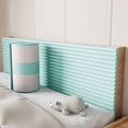 thumbnail image 1 of Padded Wall Panels 78.7" x 7.9" Soft High Elasticity Collision Foam Pads Baby Proofing Edge Corner Protector For Wall Cabinet Desk Light Green, 1 of 8