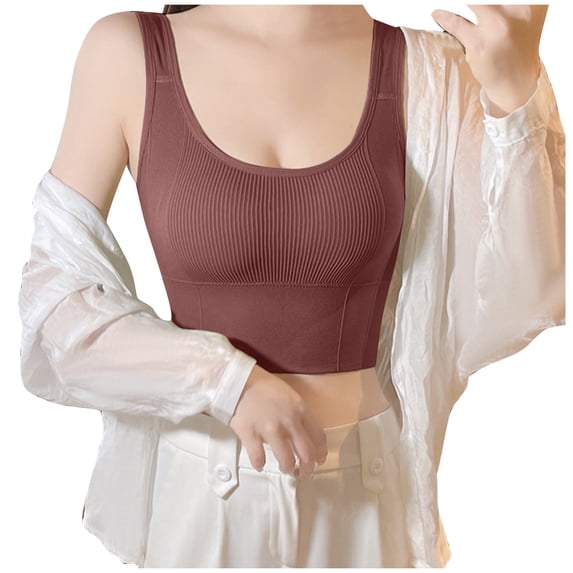 Womens Padded Wireless Bras No Underwire Bra Feature V-Neck Padded Bra Hook and Eye Closure Lace Nursing Bra One Size Style W-431
