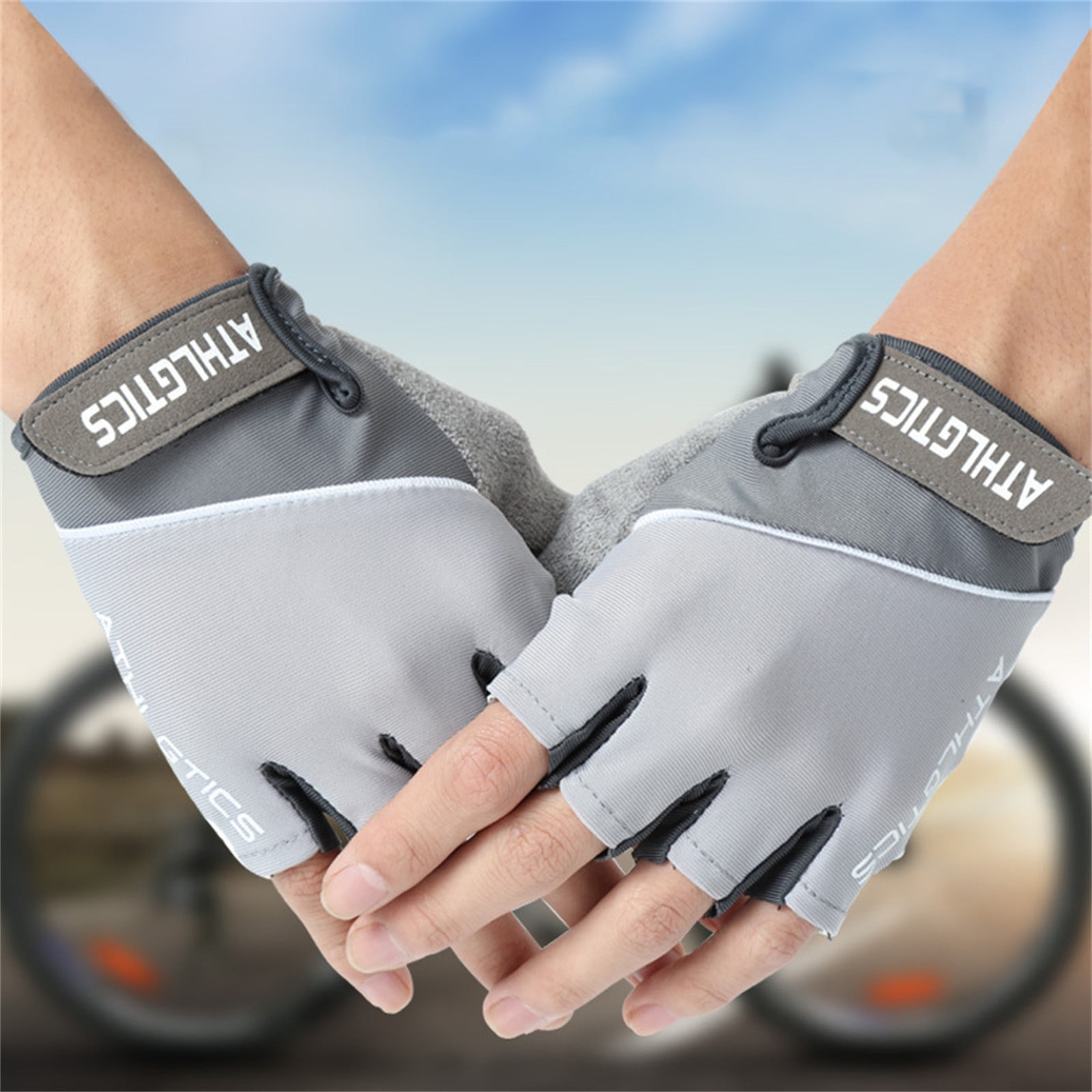 Padded Workout Gloves for Men,Warm Durable Training Gloves Full Palm Protection Ultra Ventilated