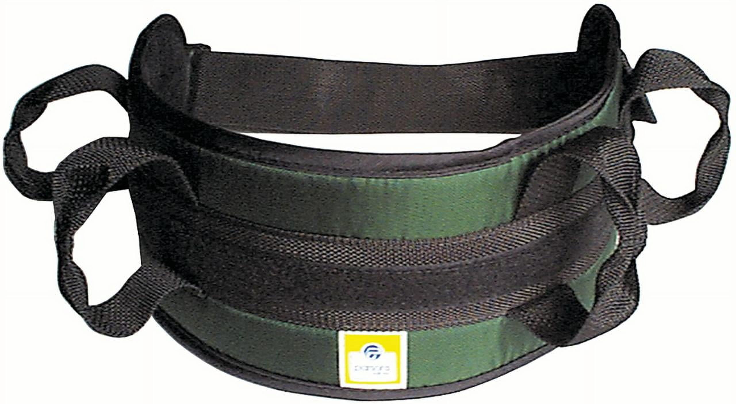 Padded transfer belt, side release buckle, medium, green Padded transfer belt, side release buckle, medium, green