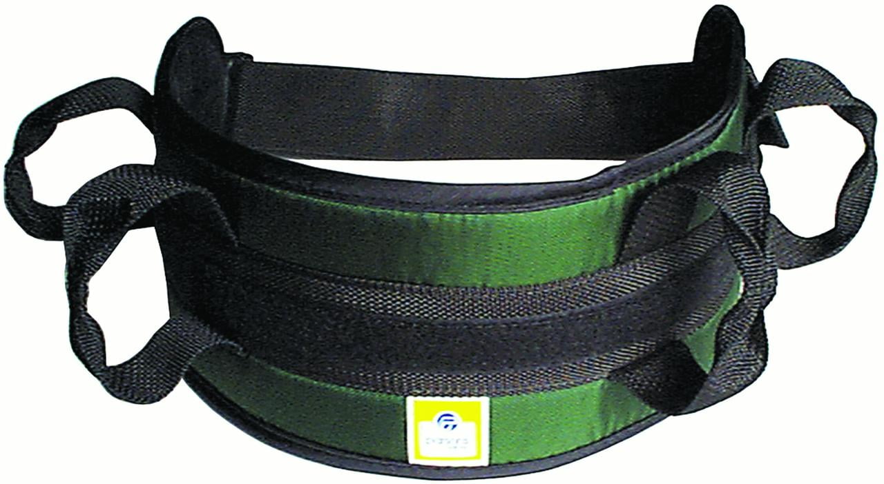 Padded transfer belt, side release buckle, medium, green Padded transfer belt, side release buckle, medium, green