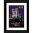 thumbnail image 1 of Padden, Dapne 17x24 Black Ornate Wood Framed with Double Matting Museum Art Print Titled - Fly BEA Paris, 1 of 4