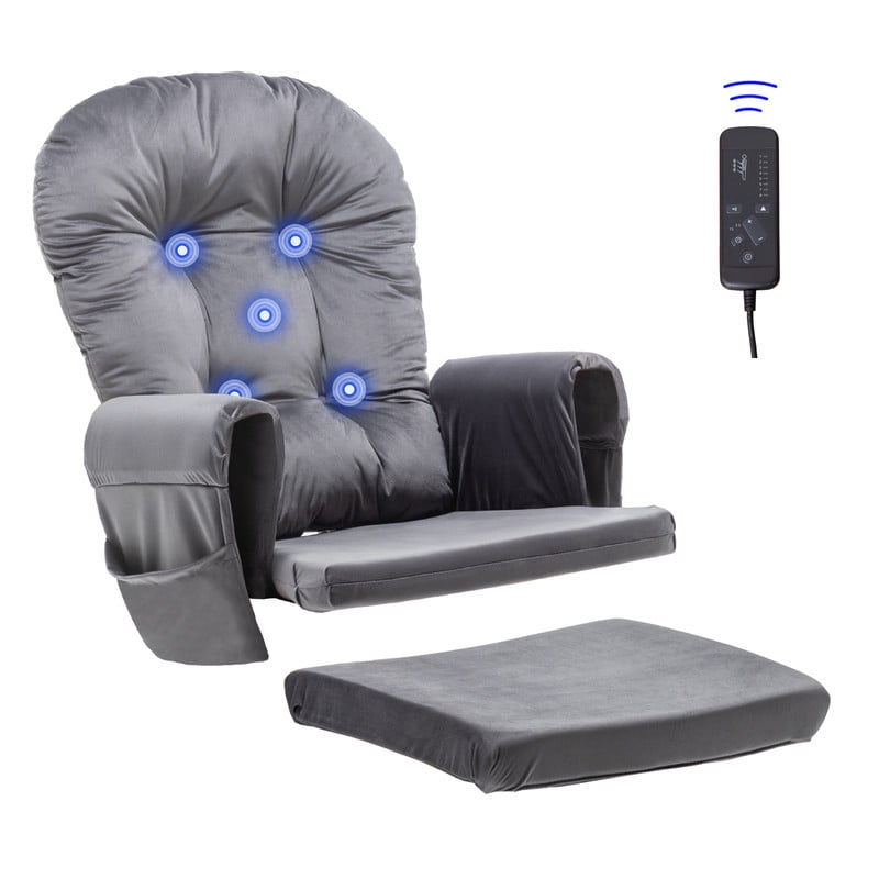 Paddie Massage Glider Rocker Replacement Cushions with Storage Velvet