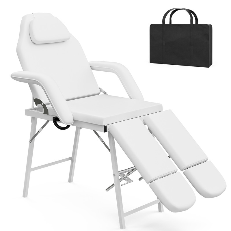 Paddie Portable Tattoo Chair Split Legs for Client, Folding Massage