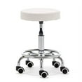 thumbnail image 1 of Paddie Swivel & Adjustable Stool Chair Salon Massage Stool Home Office, White, 1 of 8