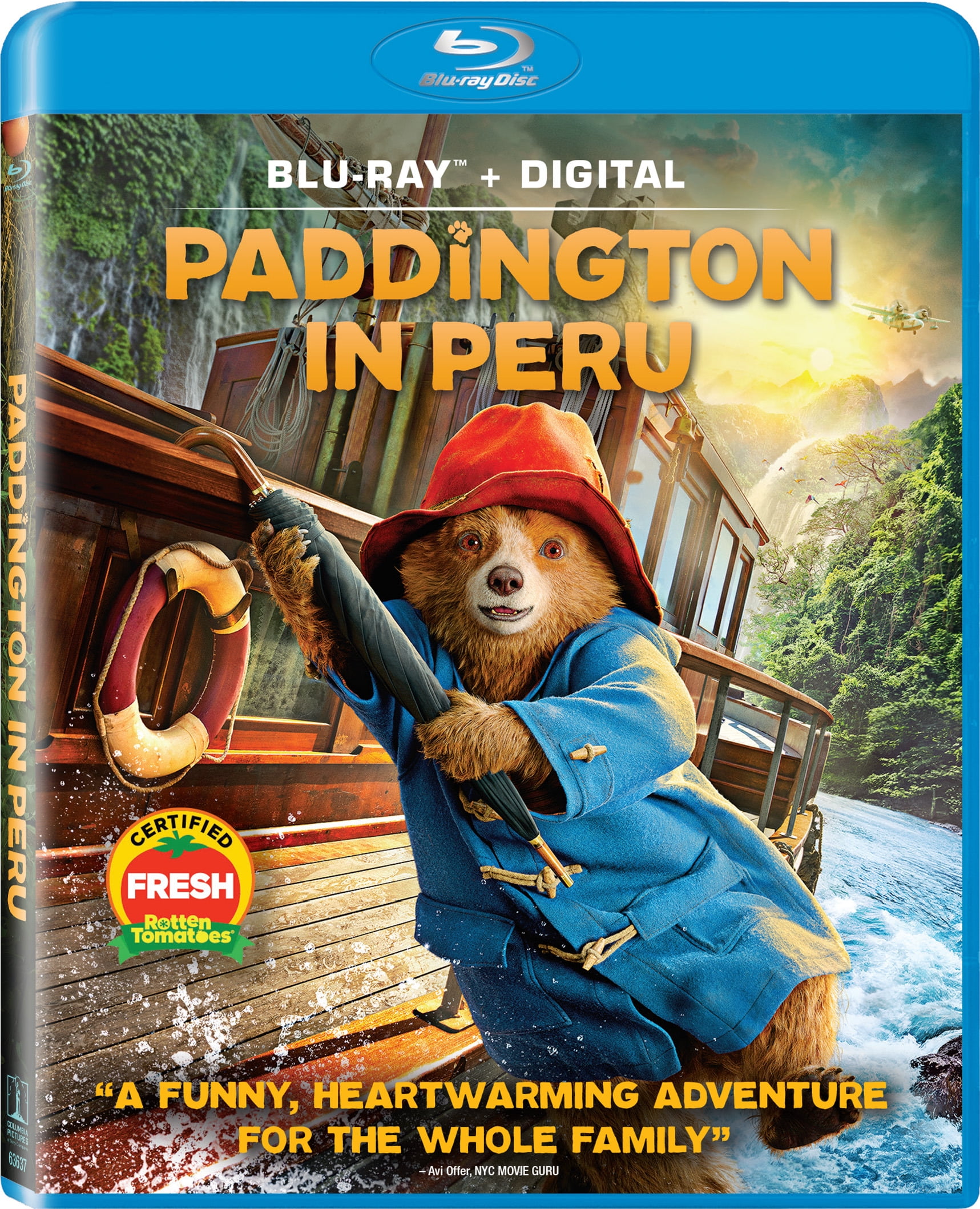 Walmart Black Friday Deals 2025 - Free Shipping! Sony Paddington in Peru, Blu-ray and Digital Copy, Family Adventure Movie