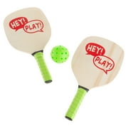 Paddle Ball Game Set   Pair of Beginner Rackets, Ball and Bag by Hey! Play!