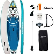Paddle Board, 10'6''/11' Extra Wide Inflatable Stand Up Paddle Boards for Adults, with Premium SUP Accessories - 3 Fins, Adjustable Paddle, Safety Leash & Waterproof Phone Bag