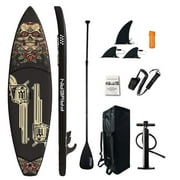 Paddle Board, 10'6" Inflatable Stand Up Paddle Board with Durable SUP Accessories, Stable Non-Slip Deck, Safety Leash Waterproof Bag for Surfing, Travel, Outdoor Enthusiasts