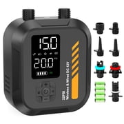 Electric Paddle Board Pump Portable, 22 PSI Rechargeable Electric SUP Air Pump, Intelligent Dual Stage Inflation & Deflation, Auto-Off, for Paddle Boards, Kayak