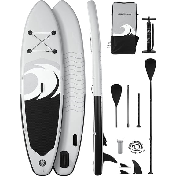 Naipo Paddle Board Inflatable 6in hick Board 17lb Lightweight with Accessories with 10 Minute Fast Pumping for Adults