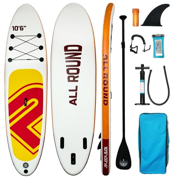 Paddle Board, Inflatable Stand Up Paddle Board, SUP Paddleboard for Adult, with Premium SUP Paddle Board Accessories for Surfing, Paddling, Yoga