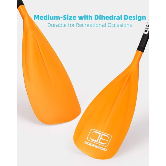 Paddle Board Paddle 3 Pieces Adjustable Carbon Shaft Stand up Paddle with Bag