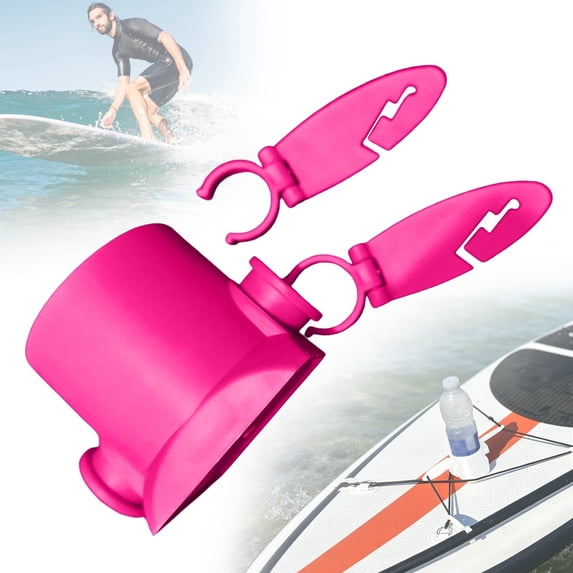 Paddle Board Paddle Holder, Kayak Drink Holder, Universal Paddle Board Cup Holder, Lightweight Portable Water Bottle Holder, Paddle Board Clips Accessories Fits Most Standard Cans Bottles