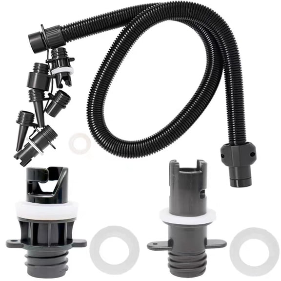 Paddle Board Pump Adapter Set, Universal Sup Air Hose With 7 Nozzles, Replacement Parts For Electric Sup Pump For Inflatable Paddleboard, Boat, Tent, Pool, Rafts, Kayak(RL)
