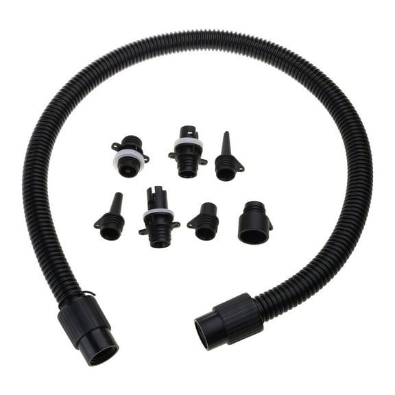 Paddle Board Pumps Hose with 7 Air Valves Nozzle Replacement Inflatable Boats Pumps Adapter & Air Hose Easy to Use