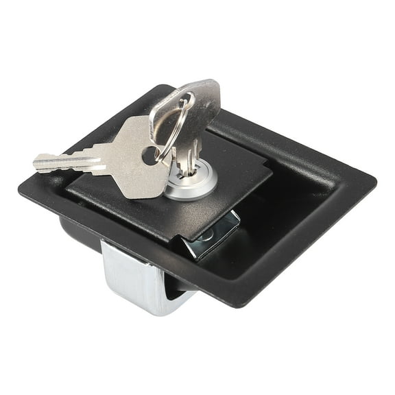 Paddle Door Latch Handle Knob w/ Keys RV Truck Trailer Tool Box Lock Stainless Steel