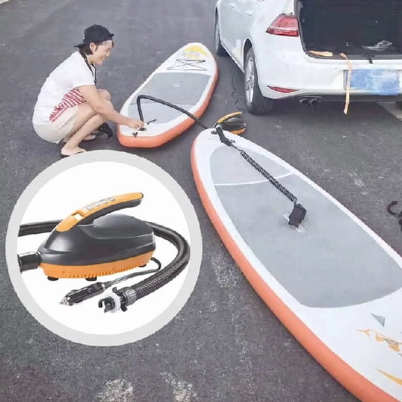 Paddle Electric Inflator 12V Vehicle High-Pressure Pump Surfboard Kayak Boat Inflatable Tent Inflation