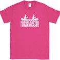 thumbnail image 1 of Paddle Faster I Hear Banjos T-Shirt Funny Diliverence Movie Text Tee - Pink, XL, 1 of 1