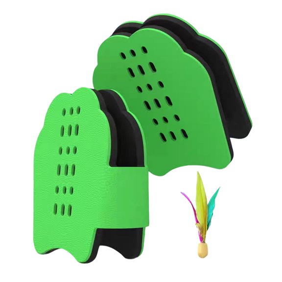 Paddle Game Rethink Backyard Badminton Sets Wearable Paddles Easy-Setup Court with Stakes Portable Lightweight No Net Required All-Age Outdoor Fun for Families Backyards Patios Parks,Green