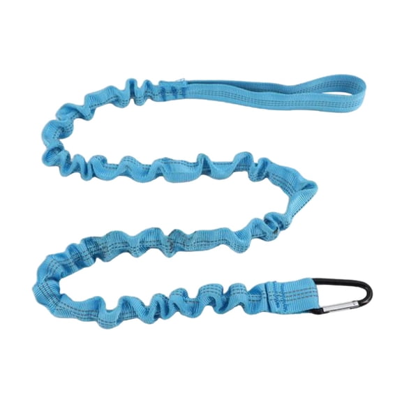 Paddle Leash Fishing Pole Holder Bungee 100cm-150cm Canoe Oars Kayak Paddles Stretchable Oars Lanyard Traction Rope Fixed Accessories Blue
