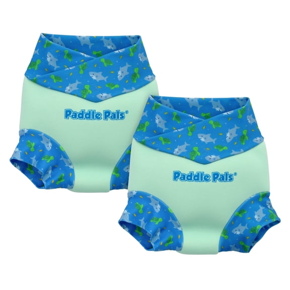 Paddle Pals 2 Pack Baby Swim Diaper for Swimming Toddler 24 Months - Blue