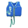 thumbnail image 1 of Paddle Pals Baby Swim Vest, Front Zip Infant Swim Aid with Leg Strap, 12 Months, Blue, 1 of 7