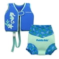 thumbnail image 1 of Paddle Pals Baby Swim Vest & Reusable Swim Diaper Set, 24 Months, Blue, 1 of 7