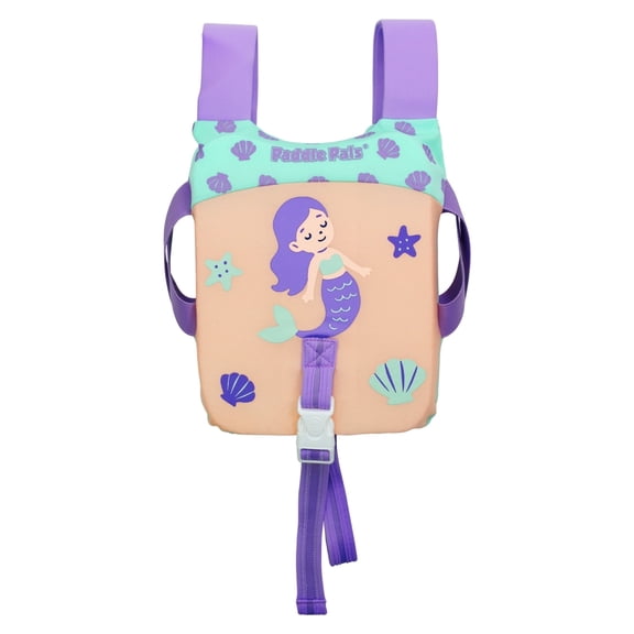 Paddle Pals Kids Swim Vest with Adjustable Leg Strap Learn-to-Swim Float Vest - Purple