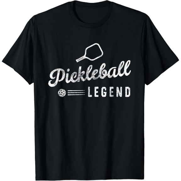 Paddle Pickleball Legend Funny Pickleball Player Vintage T-Shirt