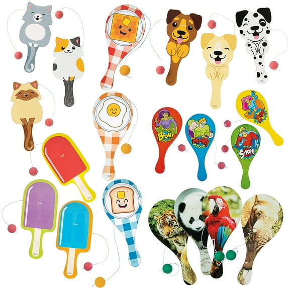 Paddleball Assortment Kit Bulk 144 Pc